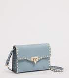 Valentino Garavani small leather Rockstud shoulder bag (British brand)