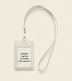 Prada Saffiano leather badge holder in blush - British product