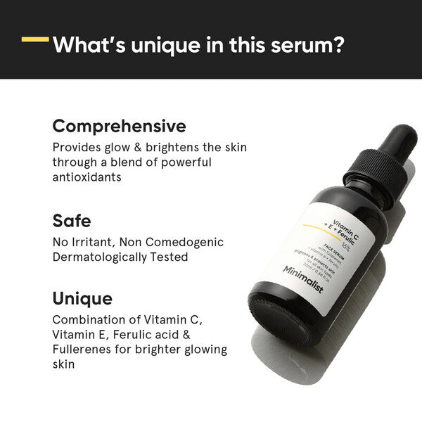 Minimalist Vitamin C Serum 16%, imported from the UK