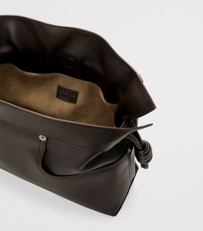 LOEWE Flamenco clutch bag calfskin denim style, UK version