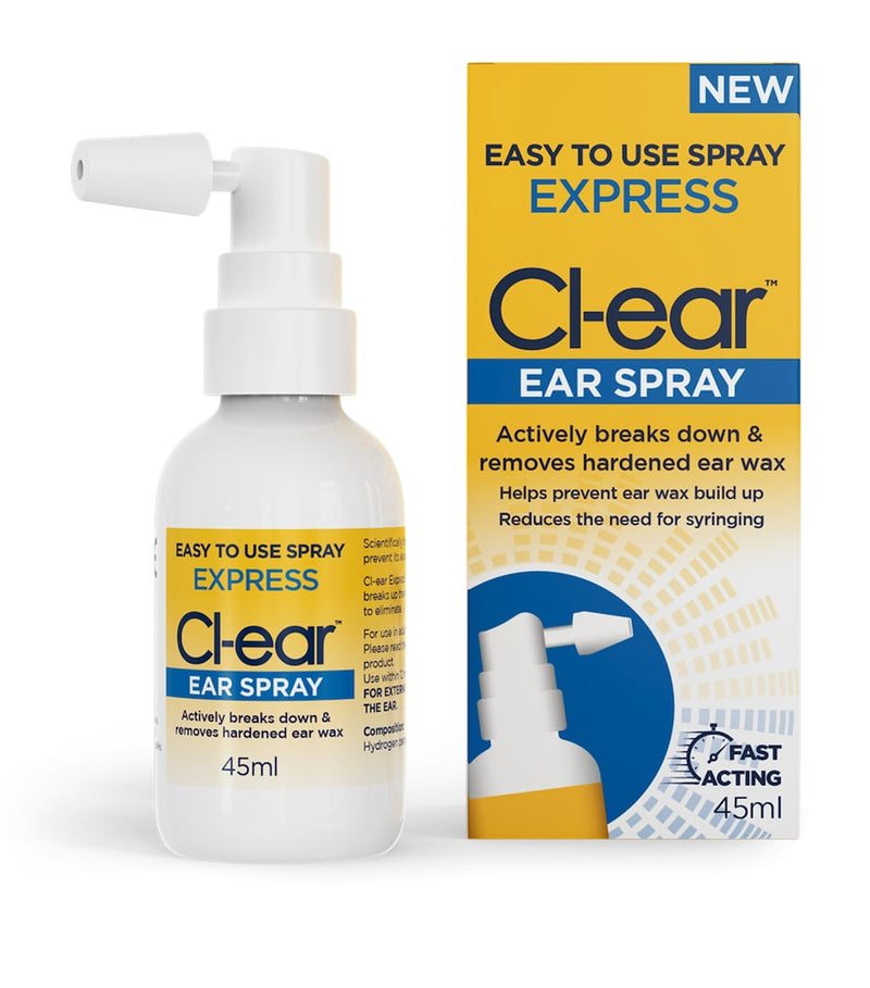Cl-Ear Express ear spray 45ml, imported from the UK