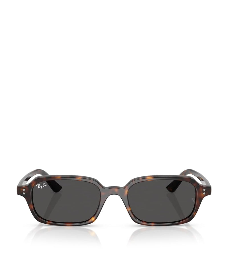 Ray-Ban Zuri bio-based sunglasses with pillow-shaped Havana frames, imported from the UK