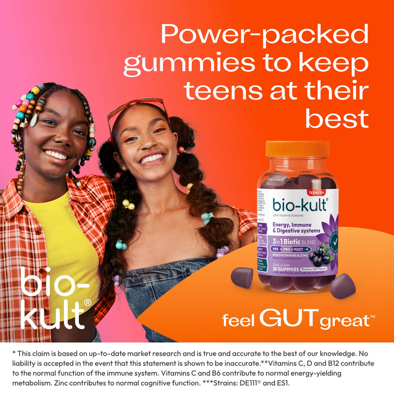Bio-Kult Teen Gummies Blackcurrant 30 count - British product