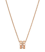 Harrods Chopard Rose Gold and Diamond Ice Cube Necklace- Buy online at McGrocer