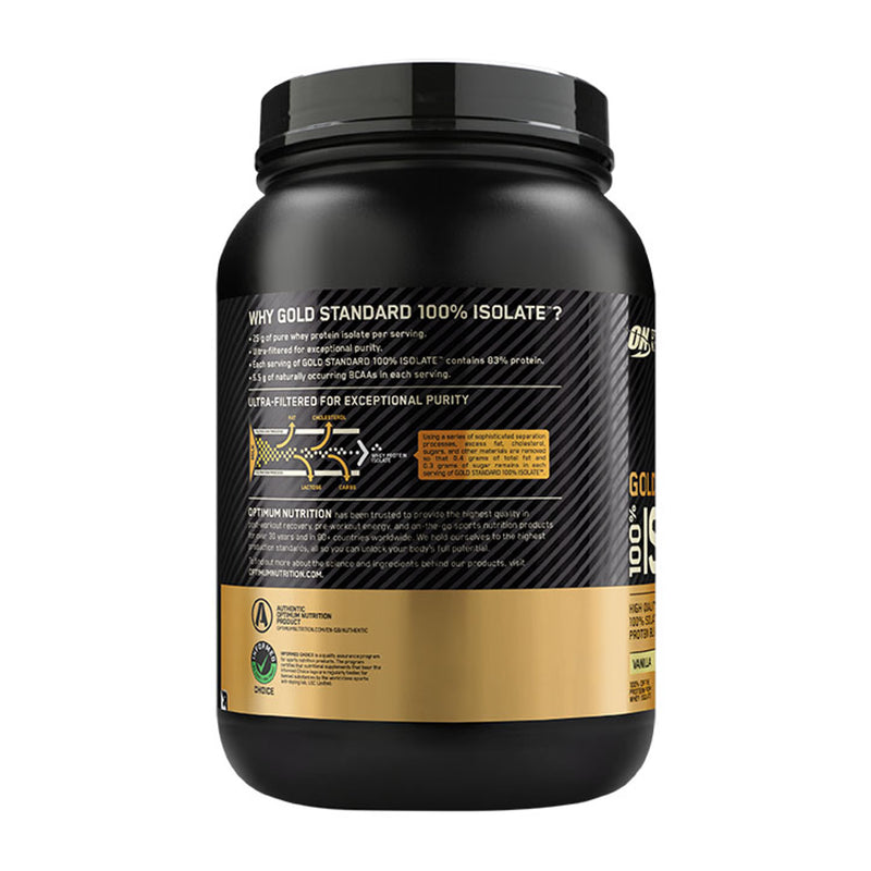 Optimum Nutrition vanilla whey isolate 930g - British product