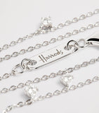Harrods white gold diamond necklace 0.30ct - British product