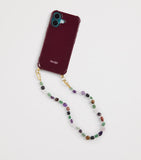 ATELJE beaded crystal clear phone cord 42.5cm - British product