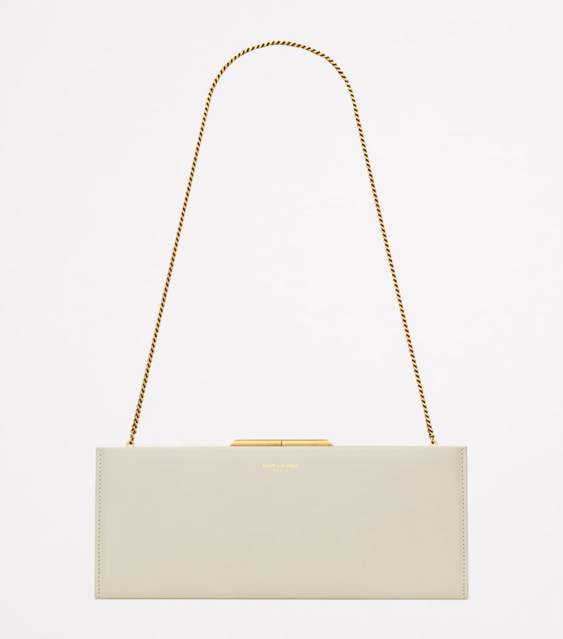 Saint Laurent Calfskin Midnight Clutch Bag, UK version