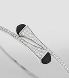 Marli New York Cleo bracelet white gold diamond black onyx, UK version