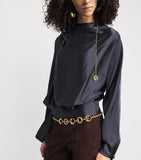 Chloé Script gold-tone brass belt - British product