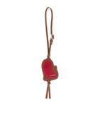 LOEWE leather tag bag charm with lion motif, UK version