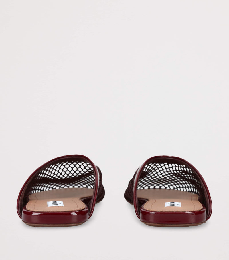 Alaïa Fishnet Mules flat shoes with mesh upper - British product