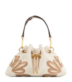 Jimmy Choo small cinch calfskin shoulder bag, imported from the UK