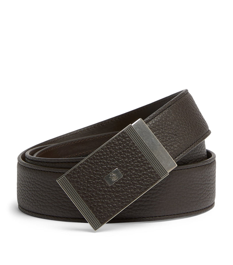 Dunhill grained leather belt (British brand)