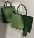 Harrods large cotton logo tote bag, UK version