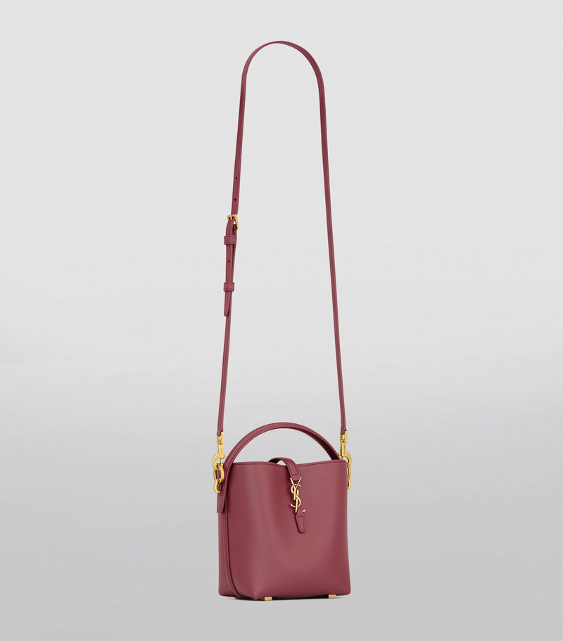 YSL Mini 37 bucket bag in smooth calfskin leather (British brand)