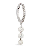 Persée white gold diamond Danaé hoop earring, UK version