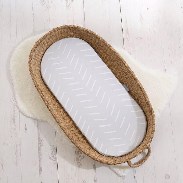 The Tiny Bed Co. Basket Changing Mat - Castaway (Grey) GOODS Superdrug