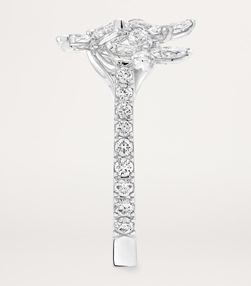 Graff white gold butterfly diamond ring, imported from the UK