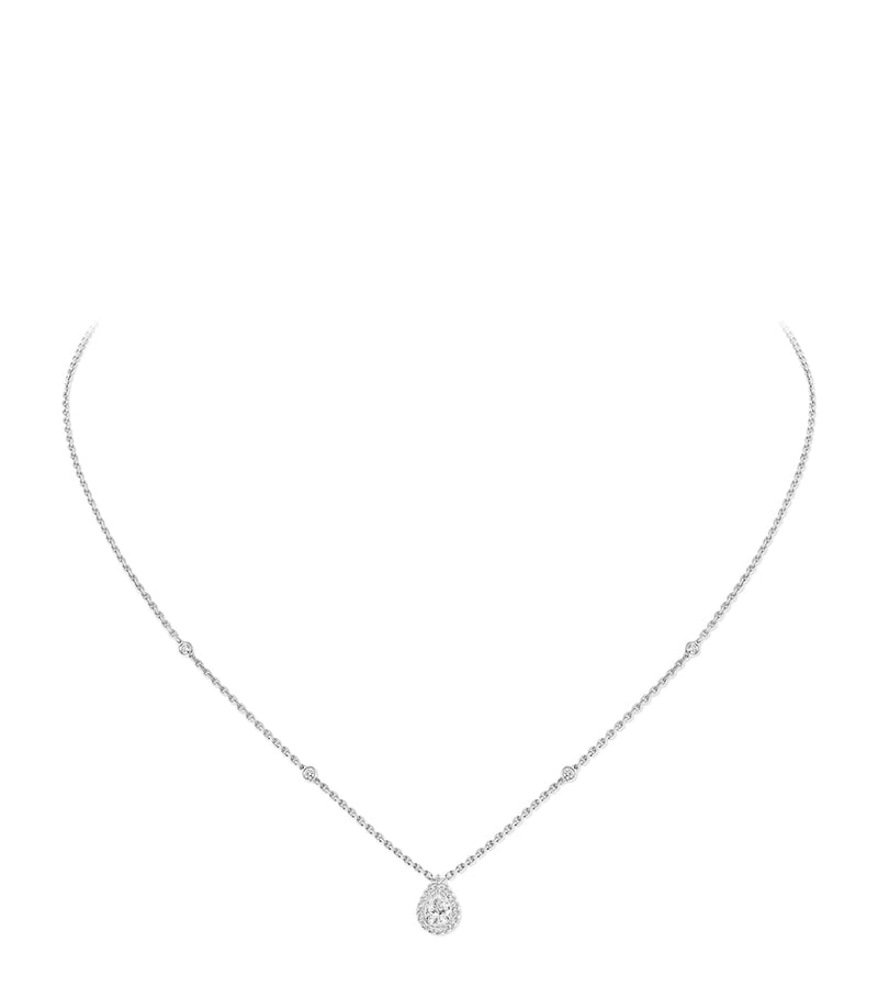 Messika white gold diamond Joy necklace, imported from the UK