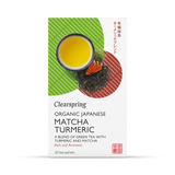 Holland & Barrett Clearspring Organic Matcha Turmeric Green Tea 20 Tea Bags- Buy online at McGrocer