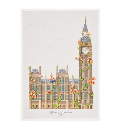 Harrods Konstantinos Chalaris Big Ben Art Print A3 (42cm x 30cm)- Buy online at McGrocer