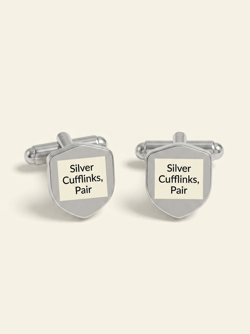 Cartier panther cufflinks palladium silver lacquer (British brand)