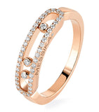 Messika Baby Move rose gold diamond ring 0.23ct - British product