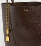 Chloé medium calfskin spin tote bag leather, UK version