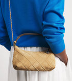 Tory Burch Mini Suede Fleming top handle bag, UK version