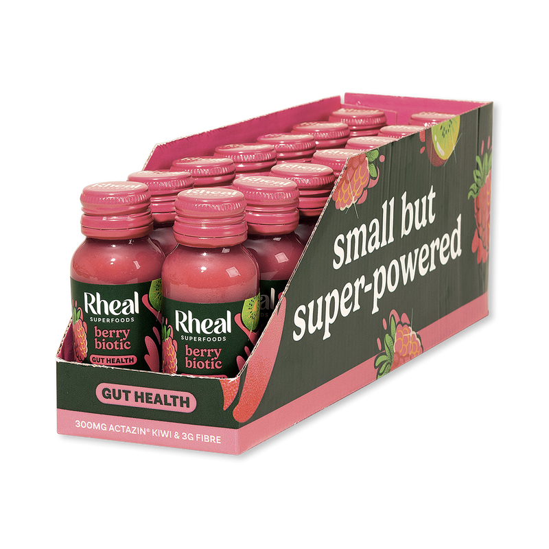 Rheal berry biotic gut health shot 60ml, imported from the UK