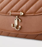Jimmy Choo Curve quilted leather chain wallet - British product