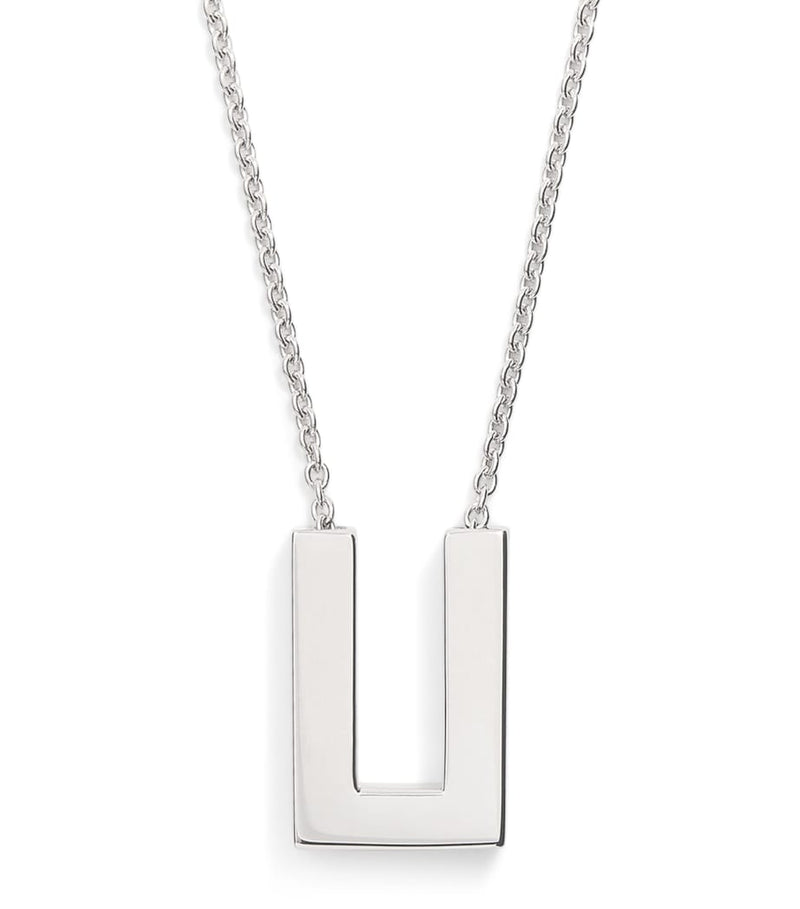 Tom Wood silver square pendant necklace (British brand)