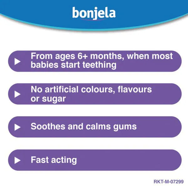 Bonjela teething gel sugar free 15g - British product