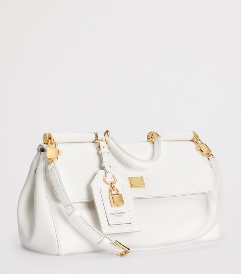 Dolce&Gabbana My Sicily top-handle bag in plongé calfskin, imported from the UK