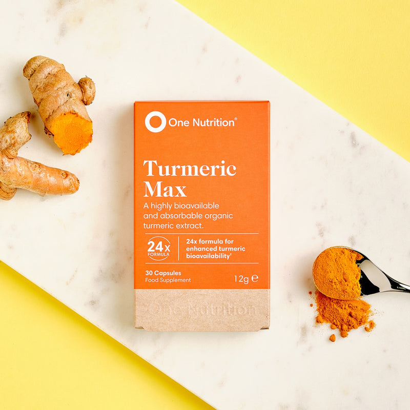 One Nutrition Organic Turmeric Max supplement 30 capsules - British product