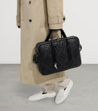 Bottega Veneta Getaway briefcase in leather Intrecciato weave - British product