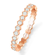 Harrods Chaumet Bee de Chaumet Rose Gold and Diamond Ring- Buy online at McGrocer