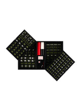 Harrods Luxury Saffiano Leather Mahjong Set with Acrylic Resin Pieces, Approx. 42cm Wide- Buy online at McGrocer