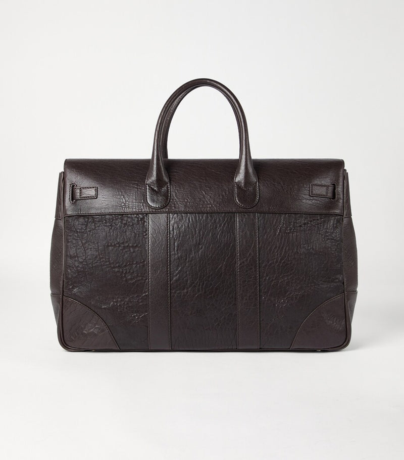 Brunello Cucinelli leather travel bag with grained calfskin, 50x58x25cm - British product