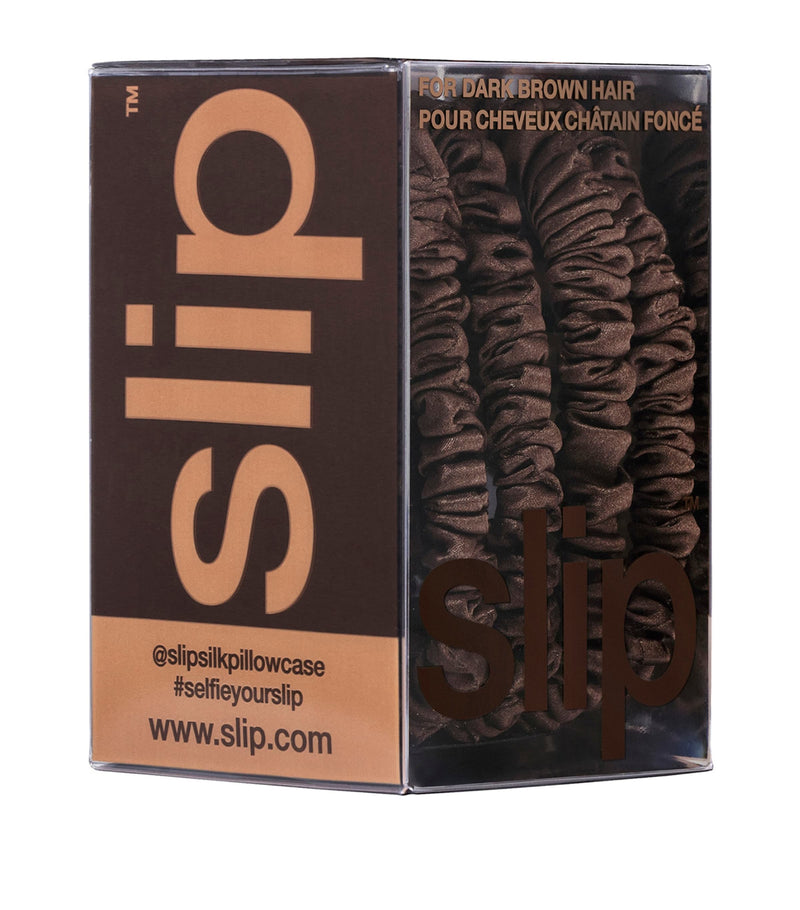 Slip pure silk skinny scrunchies set of 4 (British brand)