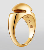 Bvlgari Yellow Gold Cabochon Ring, UK version