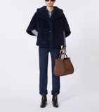 Max Mara small nubuck leather top-handle bag, UK version