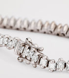 Suzanne Kalan princess diamond tennis bracelet white gold - British product