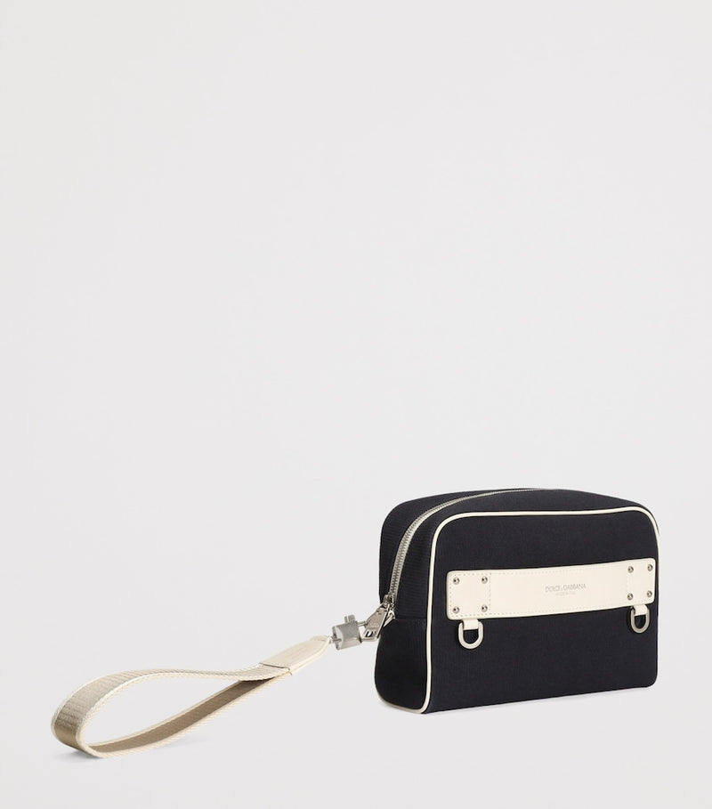 Dolce&Gabbana wrist-strap pouch from Lock collection, imported from the UK