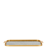 Harrods Kaymet Marble Ribbed Serving Tray (48cm)- Buy online at McGrocer