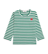 Harrods Comme Des Garçons Cotton Stripe Heart Logo T-Shirt for Children (2-6 Years)- Buy online at McGrocer