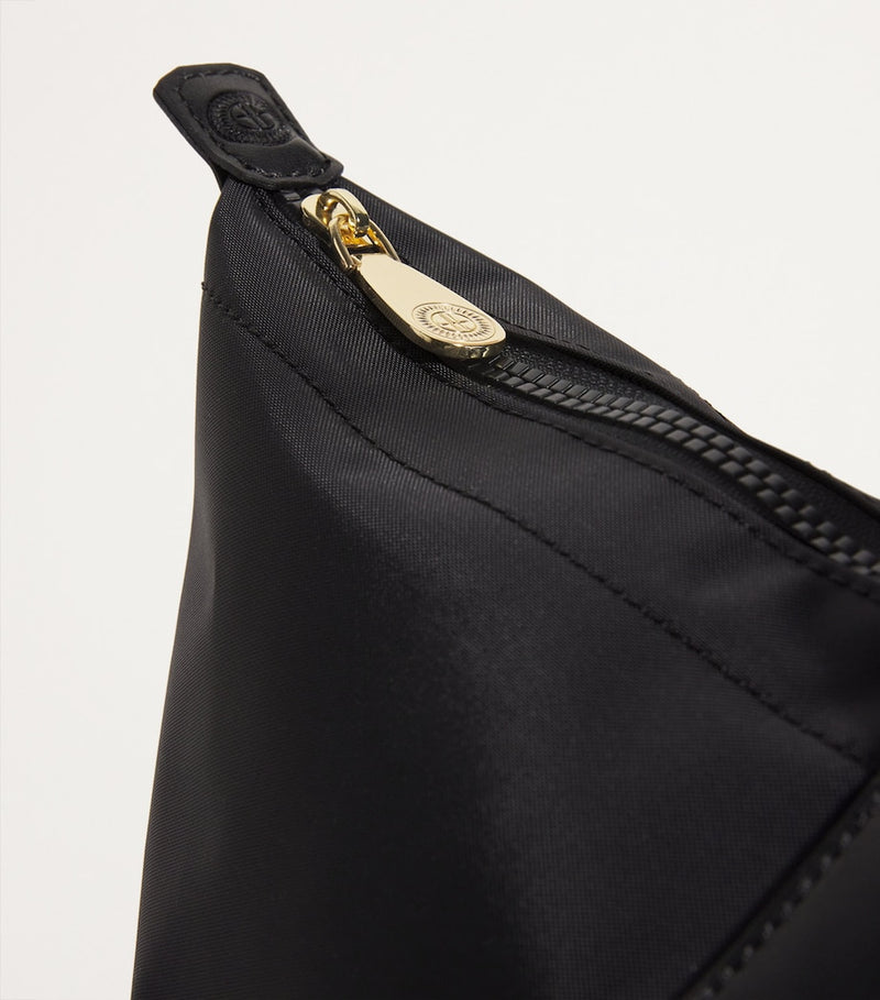Harrods medium nylon tote bag with leather trim - British product