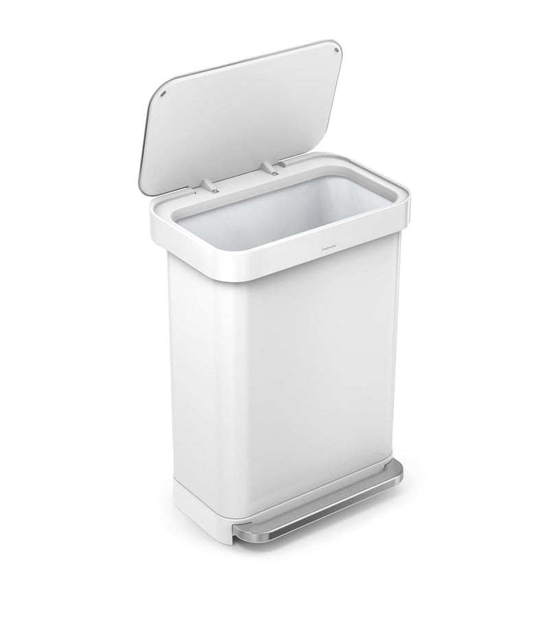 Simplehuman rectangular pedal bin 55L (British brand)