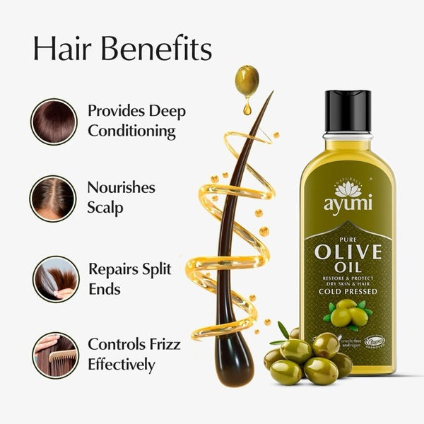 Ayumi Pure Olive Oil Hair Treatment 150ml - British product